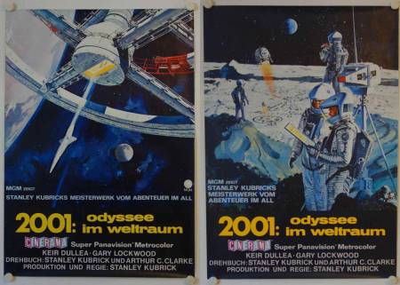 2001 - Odyssee im Weltraum originale deutsche A0-Filmplakate (2)